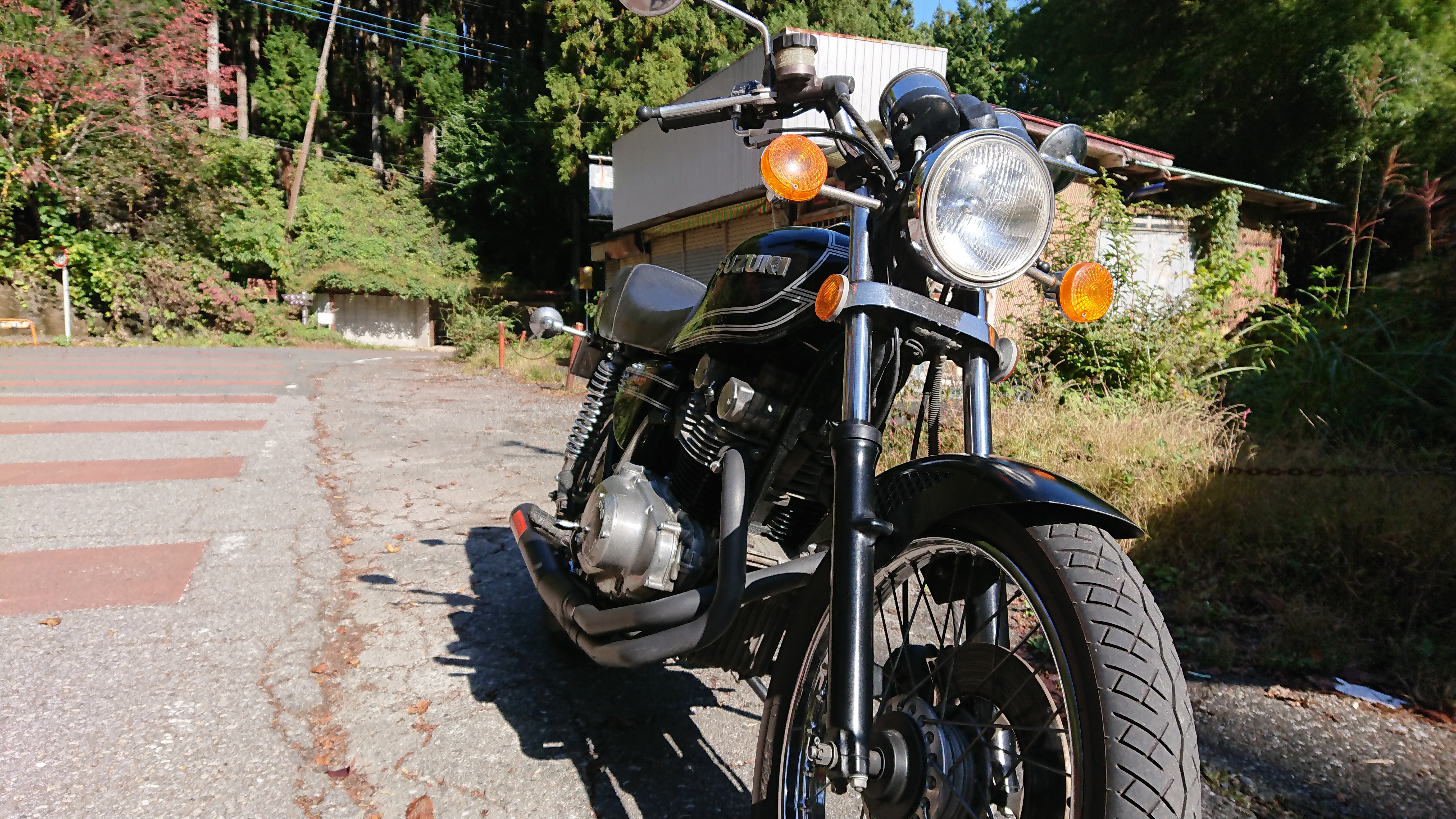 GS400:MISTYクロスマフラー！！インプレッション！ | GS400 旧車バイクのブログ@王鈴
